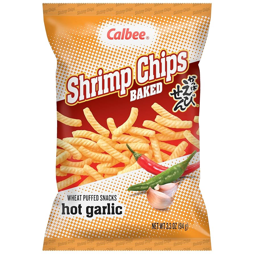 Calbee Hot Garlic Shrimp Chips
